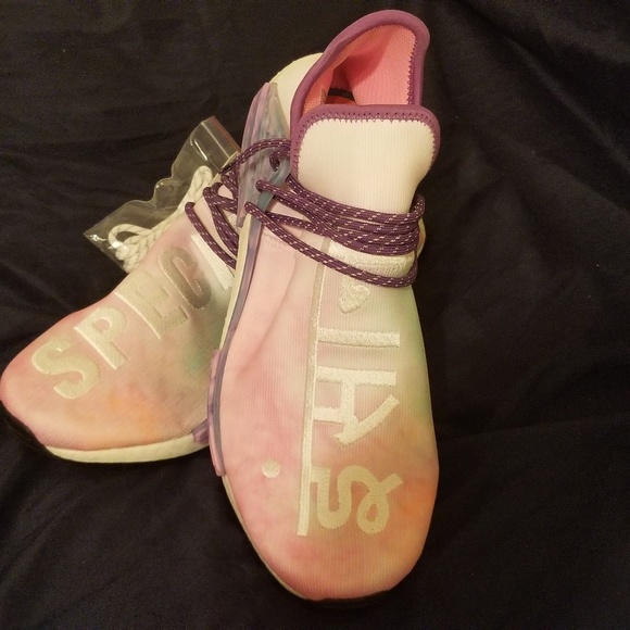 Original Adidas human races pink sz 13 shoes - Picture 4 of 4